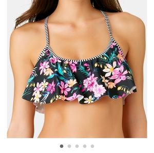 California Waves Juniors' Wildflower Bikini Top